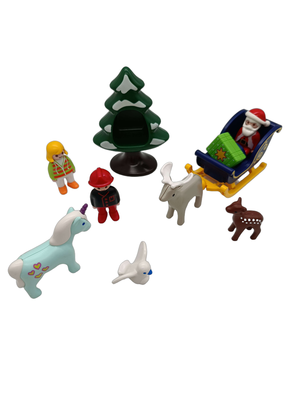 Playmobil Bundle Winter & Fantasie Set Figuren & Tiere Schlitten