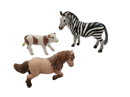 Schleich Tiere Bundle Bauernhof & Wildtiere 6 Teile Tierfiguren