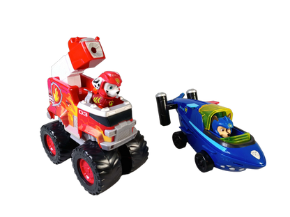 Spin Master Bundle Paw Patrol Marshall & Chase 2x Fahrzeuge & Figuren