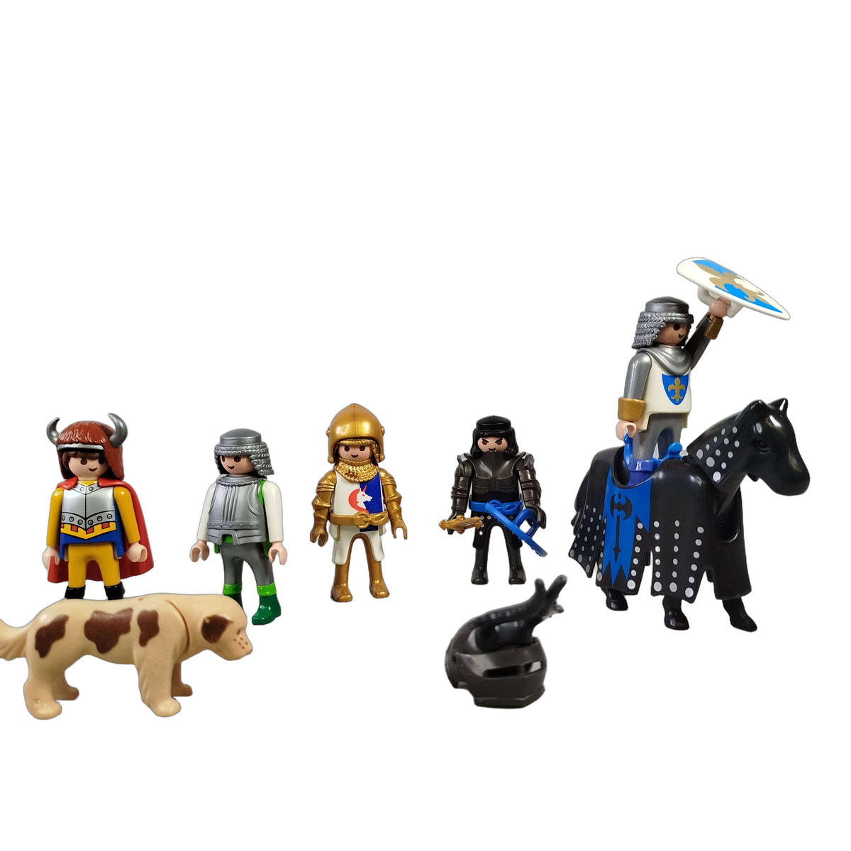 Playmobil Bundle Ritter & Wikinger 3315 Set von 7 Figuren & Pferd