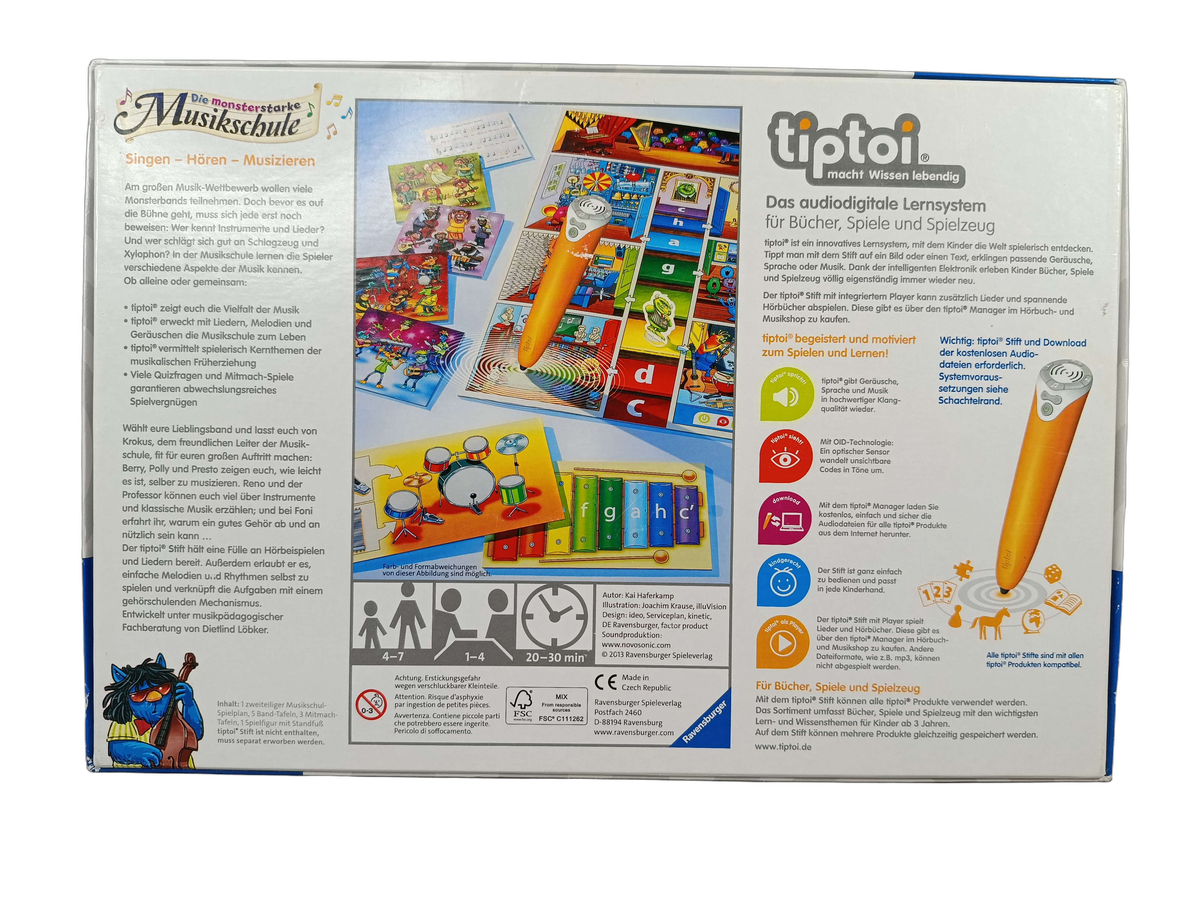 Ravensburger tiptoi Die monsterstarke Musikschule Buch