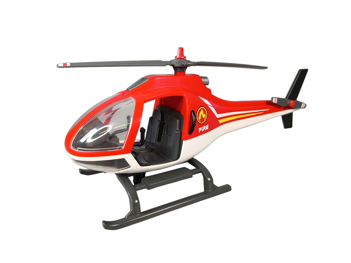 Playmobil Feuerwehr-Hubschrauber mit Schlauchboot & Zubehör Spielset