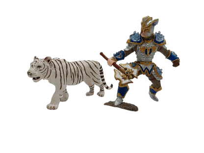Schleich Tiere Bundle 5 Teile Giraffe Bären Tiger & Kriegerfigur