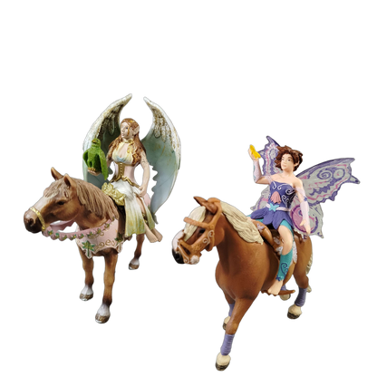 Schleich Tiere Bundle 3 Teile Pferde & Elfenreiterinnen Figuren
