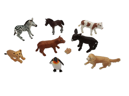 Schleich Tiere Bundle Bauernhof & Wildtiere 9 Teile Tierfiguren