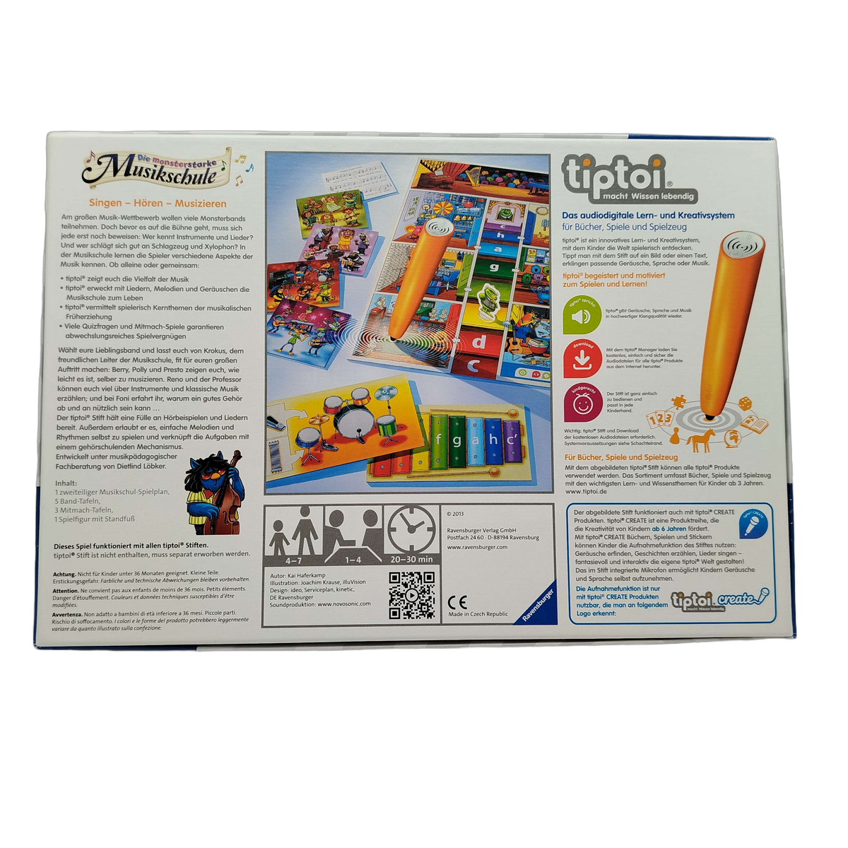 Ravensburger tiptoi Die monsterstarke Musikschule 00555 Buch