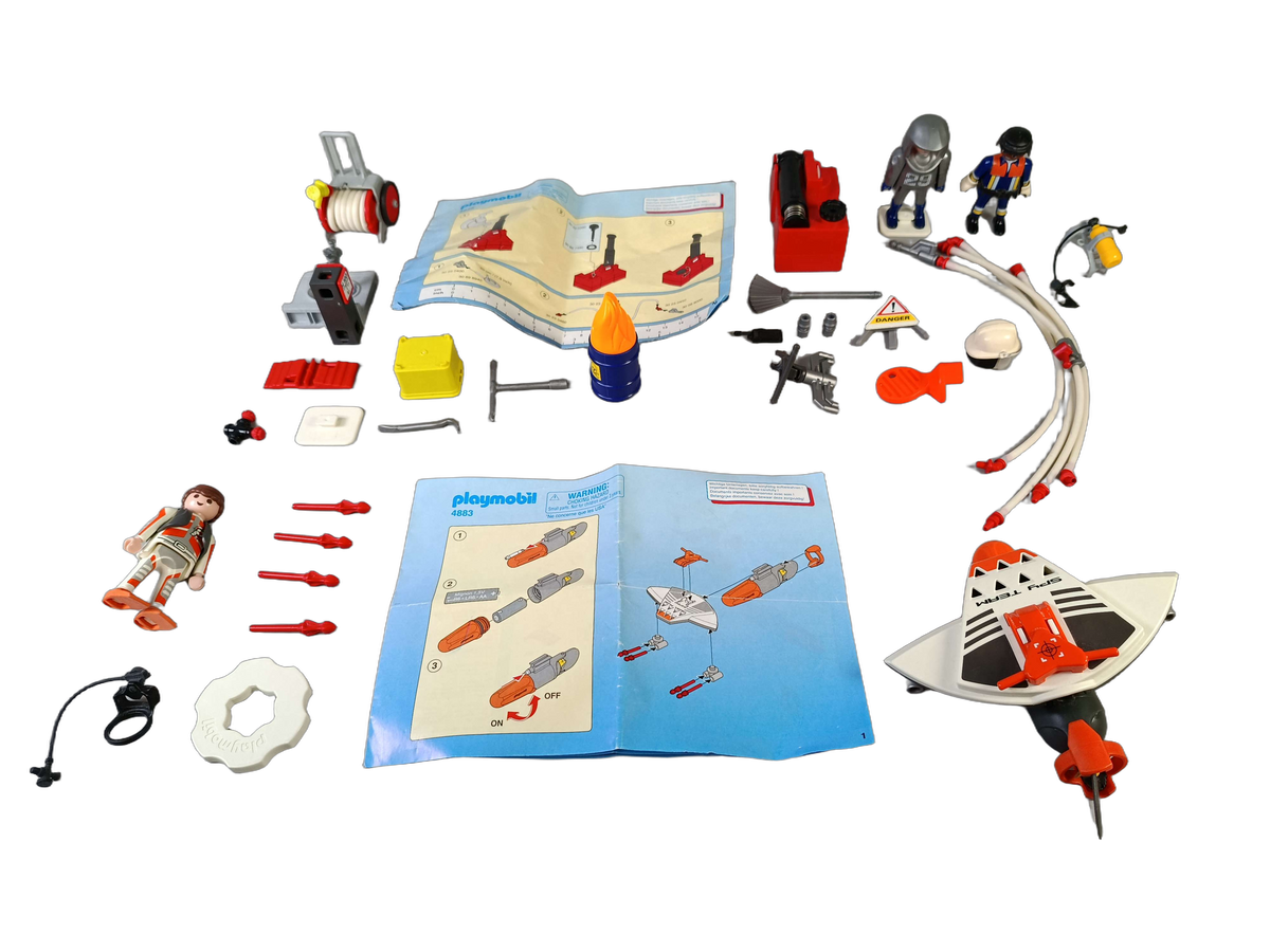 Playmobil Bundle Top Agents & Feuerwehr 4883 Set von 2 Figuren