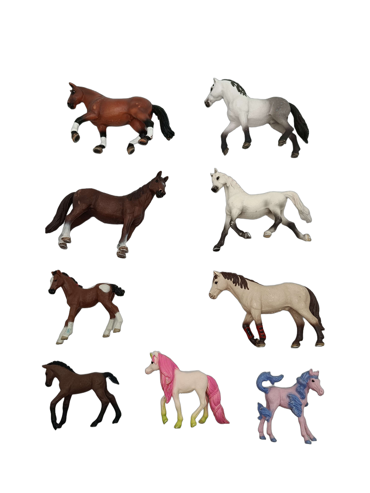 Schleich Tiere Bundle Bayala 72119 72120 9 Teile Pferde & Einhörner