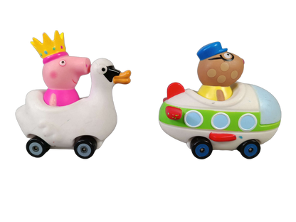Peppa Pig & VTech Bundle großes Set Figuren, Buggies & Lerntelefon