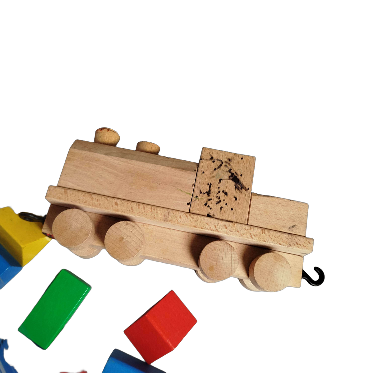 Bundle Holzeisenbahn & Konstruktion großes Set Bausteine & Verbinder