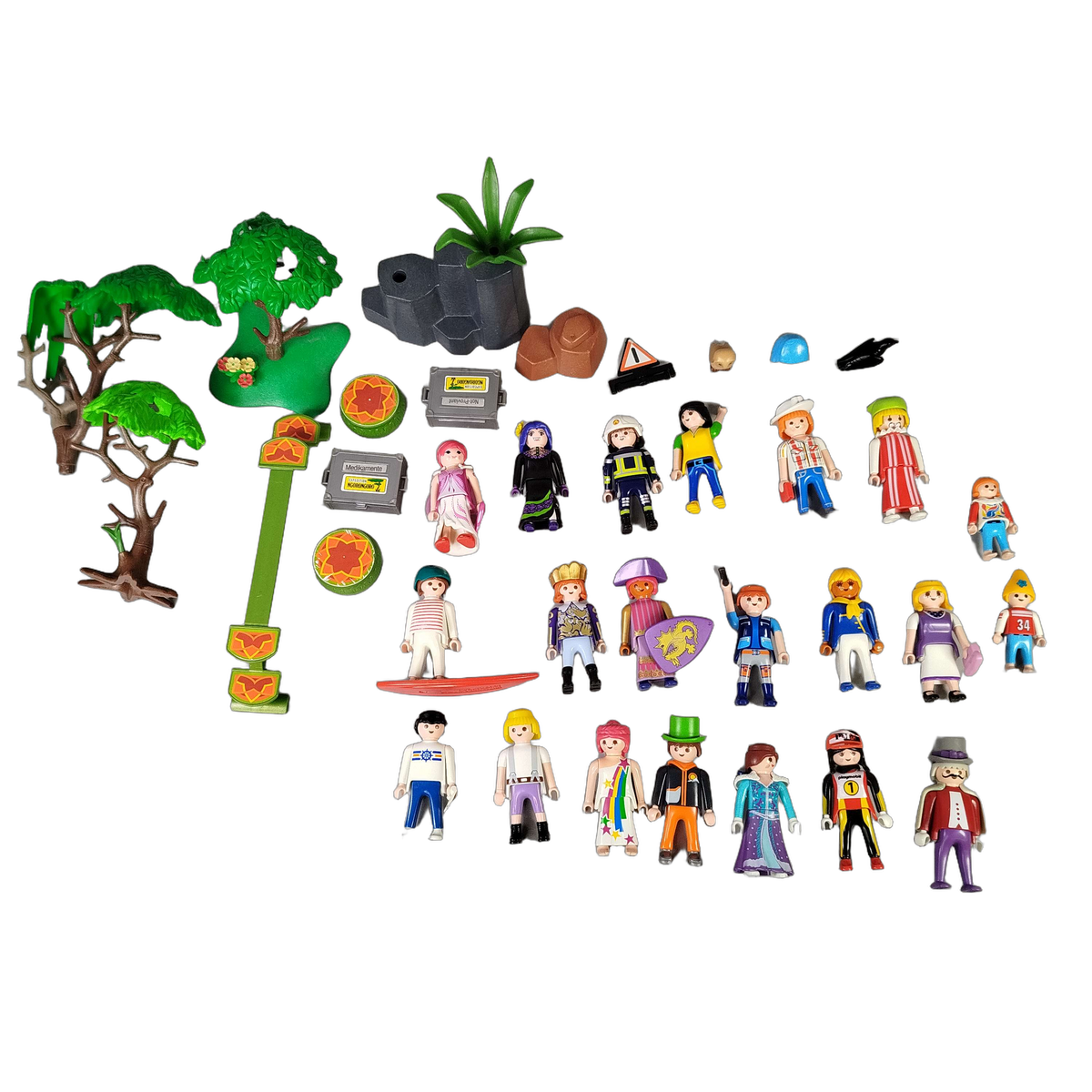 Playmobil Bundle 21x Figuren & Zubehör mit Landschaftsteilen