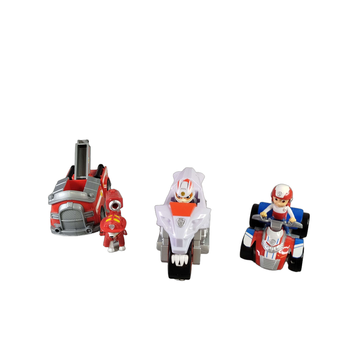 Spin Master Bundle Paw Patrol Set von 3 Feuerwehr, Motorrad & ATV