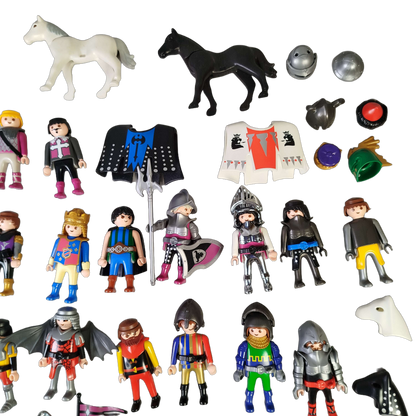 Playmobil Bundle Ritter & Wikinger großes Set Figuren Pferde & Drache