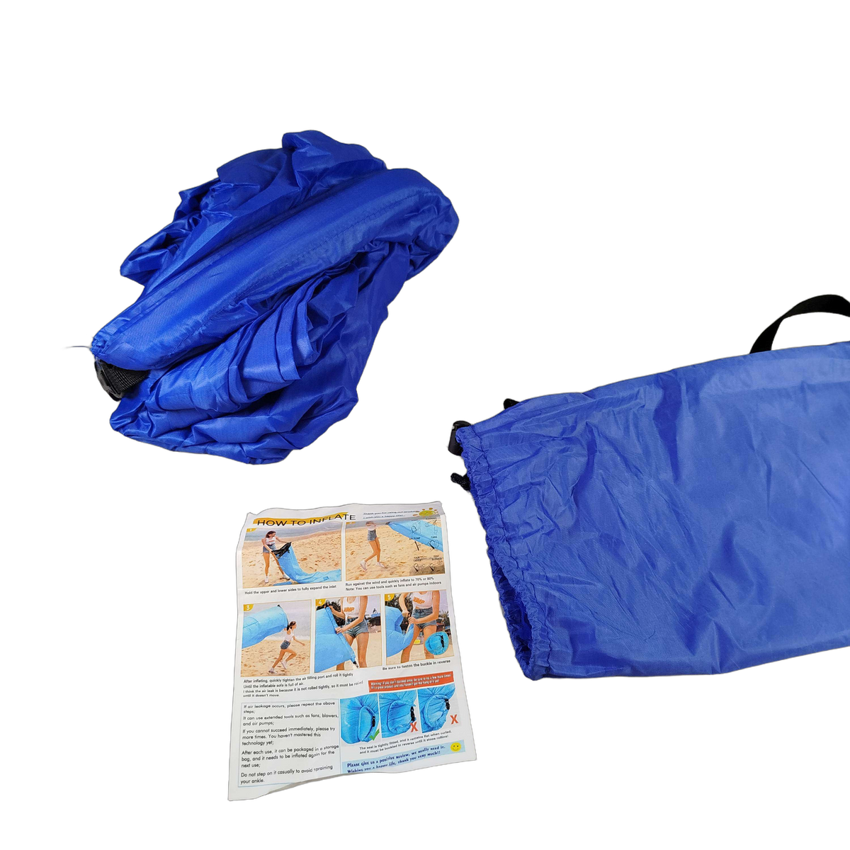 YAYA Outdoor Aufblasbarer Lounger Luftsofa mit Tragetasche