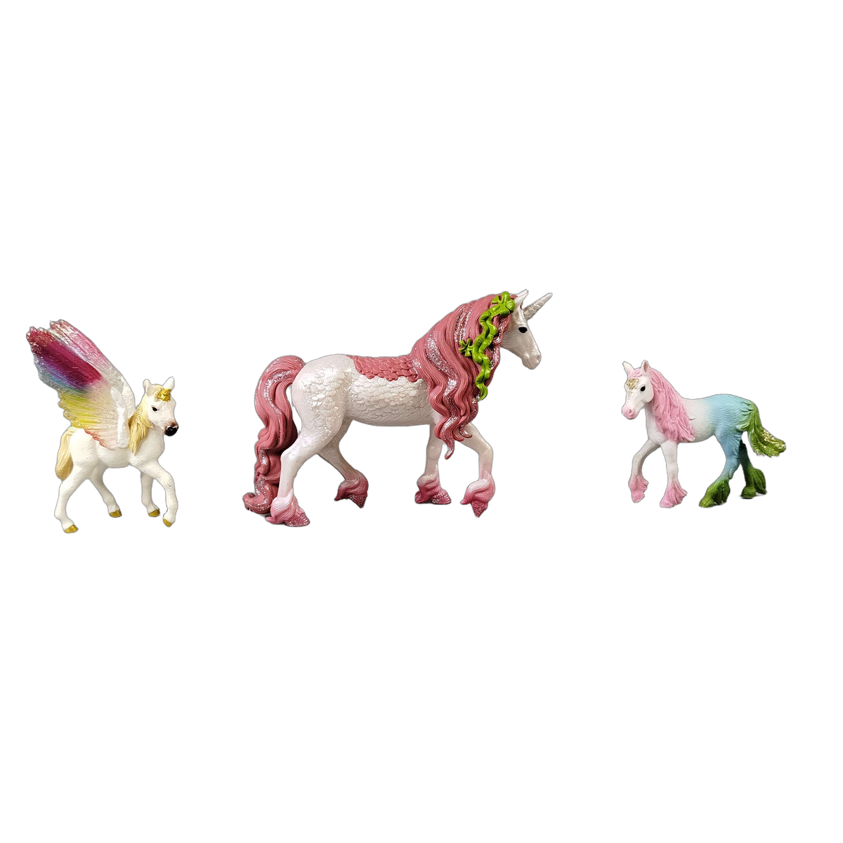 Schleich Bundle Bayala 70720 70523 70722 70524 7 Teile Einhorn & Pferd