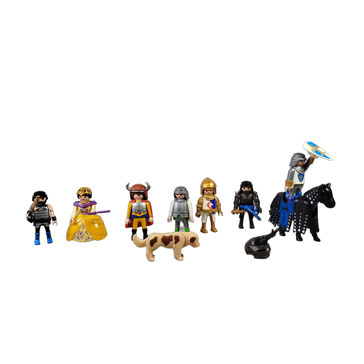 Playmobil Bundle Ritter & Wikinger 3315 Set von 7 Figuren & Pferd