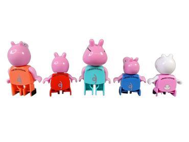 BIG Peppa Wutz Peppas Familie LEGO kompatible Bausteinfiguren