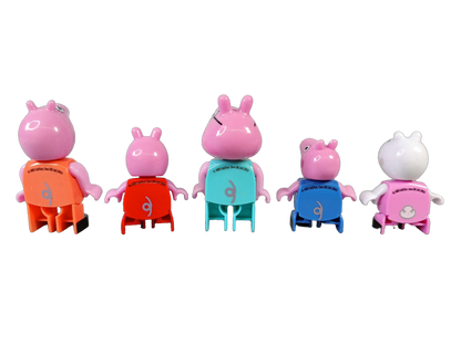 BIG Peppa Wutz Peppas Familie LEGO kompatible Bausteinfiguren