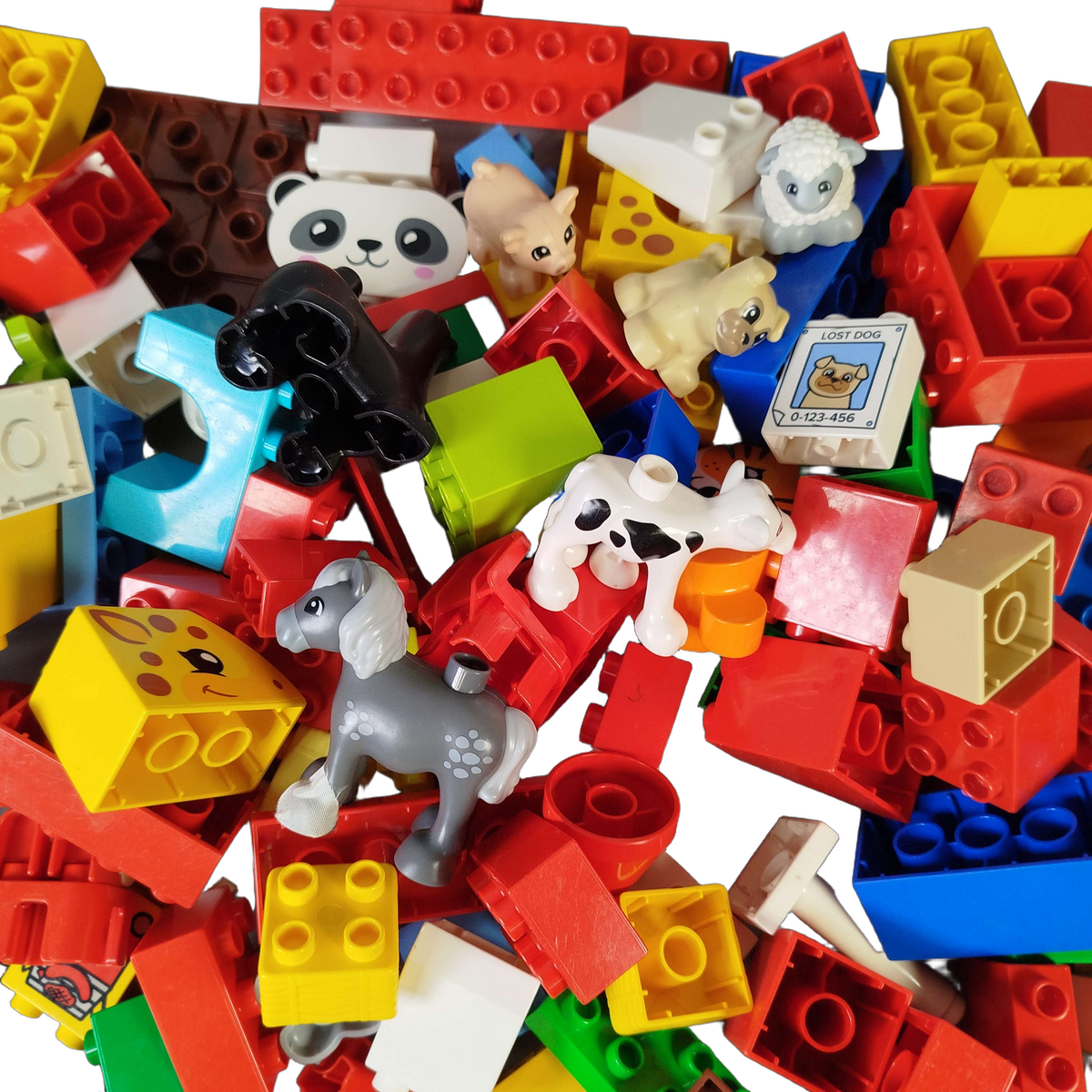 Konvolut LEGO Duplo ca. 2 kg, Bausteine & Figuren, ab 2 Jahre