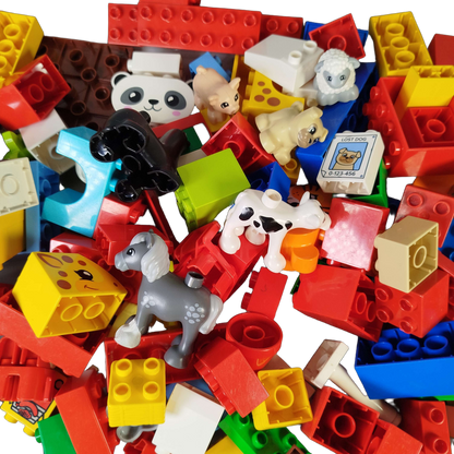 Konvolut LEGO Duplo ca. 2 kg, Bausteine & Figuren, ab 2 Jahre