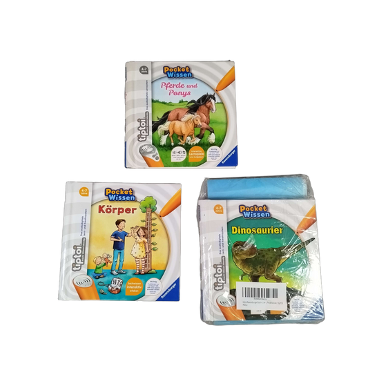Ravensburger Bundle tiptoi Pocket Wissen Set von 3 Lernbücher