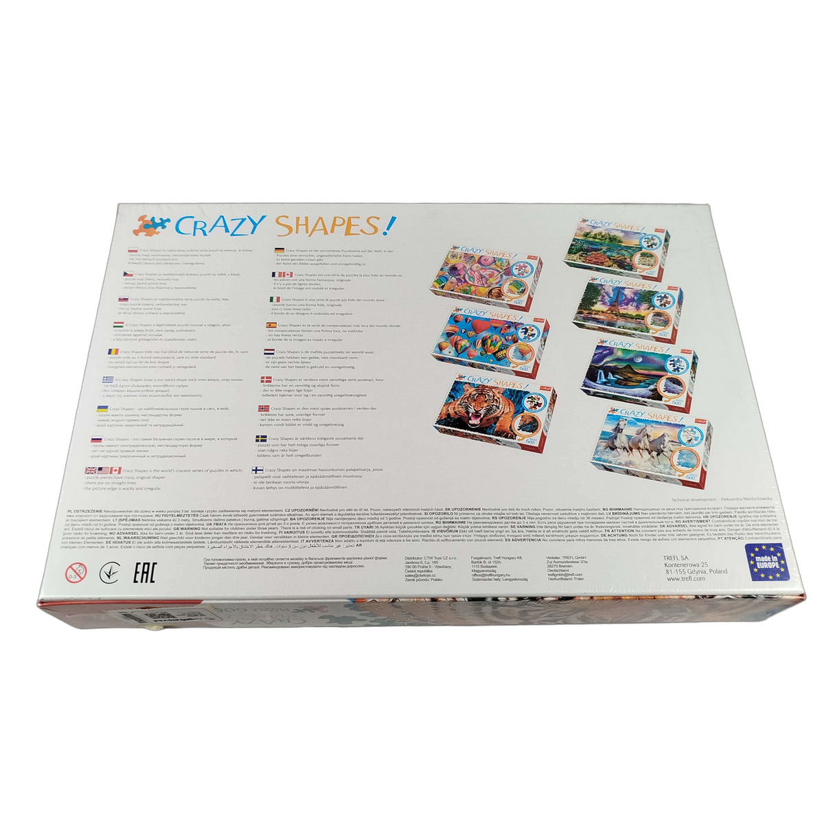 Trefl Crazy Shapes Tiger 600 Teile 27101 Puzzle, neu