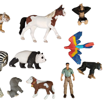 Schleich Tiere Bundle 16 Teile Tierfiguren & Tierpfleger