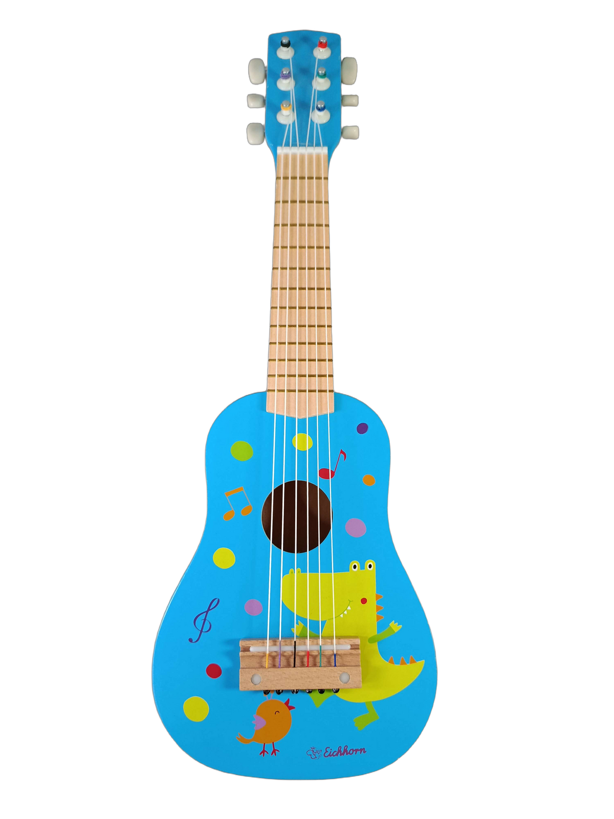 Eichhorn Holz Blau 6-Saiten Kindergitarre