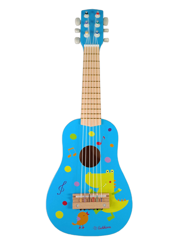 Eichhorn Holz Blau 6-Saiten Kindergitarre
