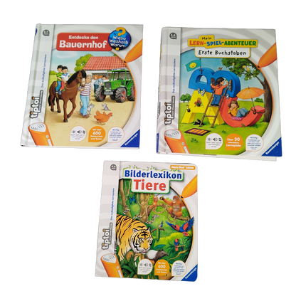 Ravensburger Bundle Tiptoi Bauernhof Buchstaben Set von 3 Lernbücher