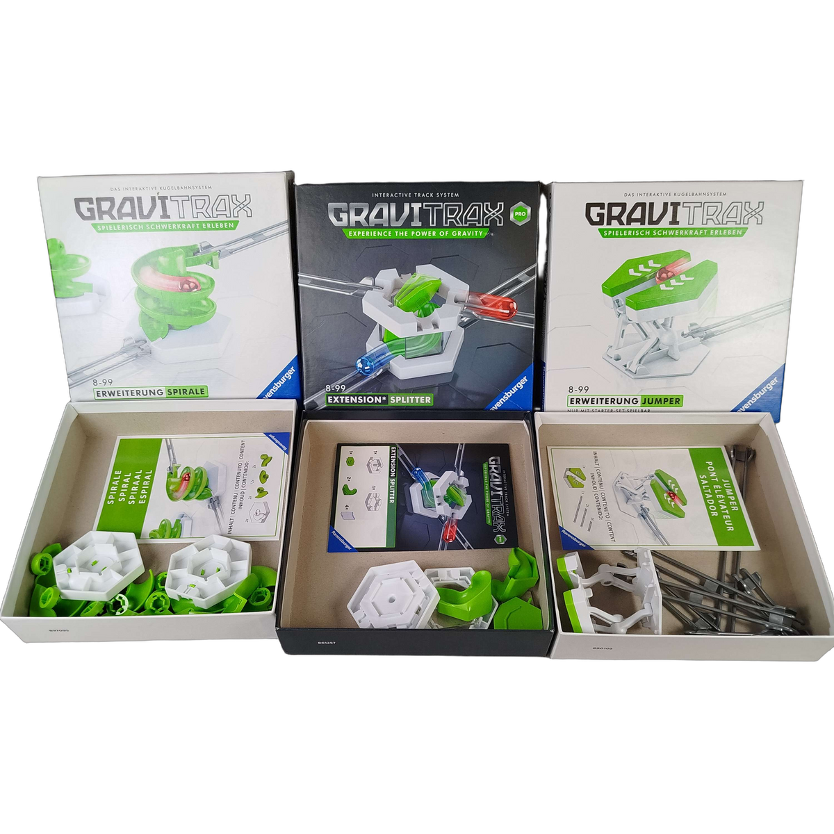 Ravensburger Bundle GraviTrax Set von 3 Kugelbahn Erweiterungen