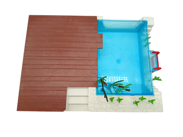 Playmobil Swimmingpool mit Terrasse 5575 Spielset mit Zubehör