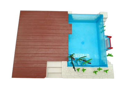 Playmobil Swimmingpool mit Terrasse 5575 Spielset mit Zubehör