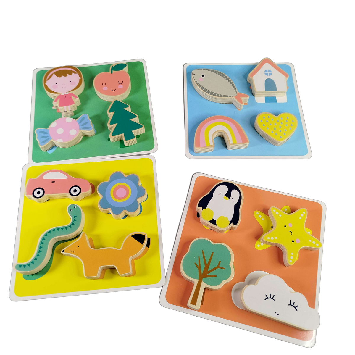 Vertbaudet Montessori Holzpuzzle & Tastspiel Lernspiel