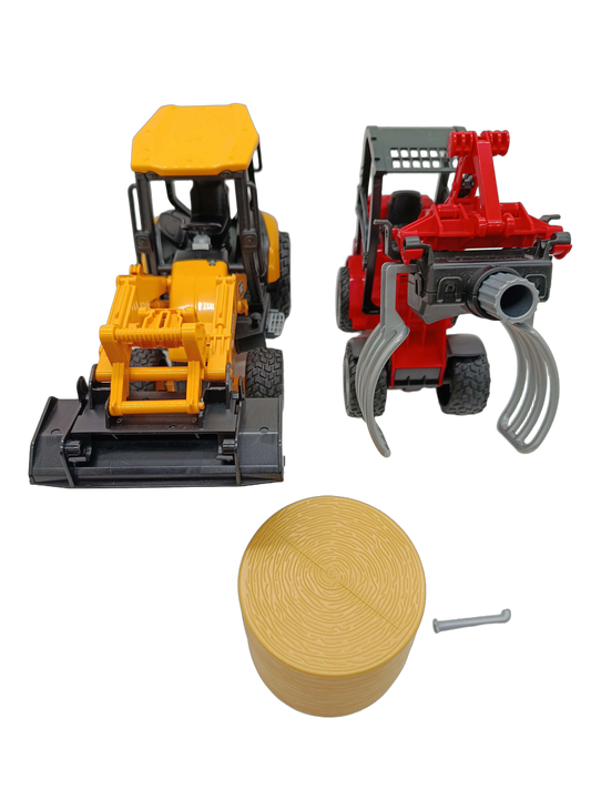 Bruder Bundle Baufahrzeuge 02427 & 2630 Set von 2 Baggerlader