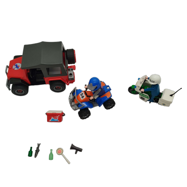 Playmobil Bundle Polizei 4189 3564 4229 Set von 3 Motorrad & Quad