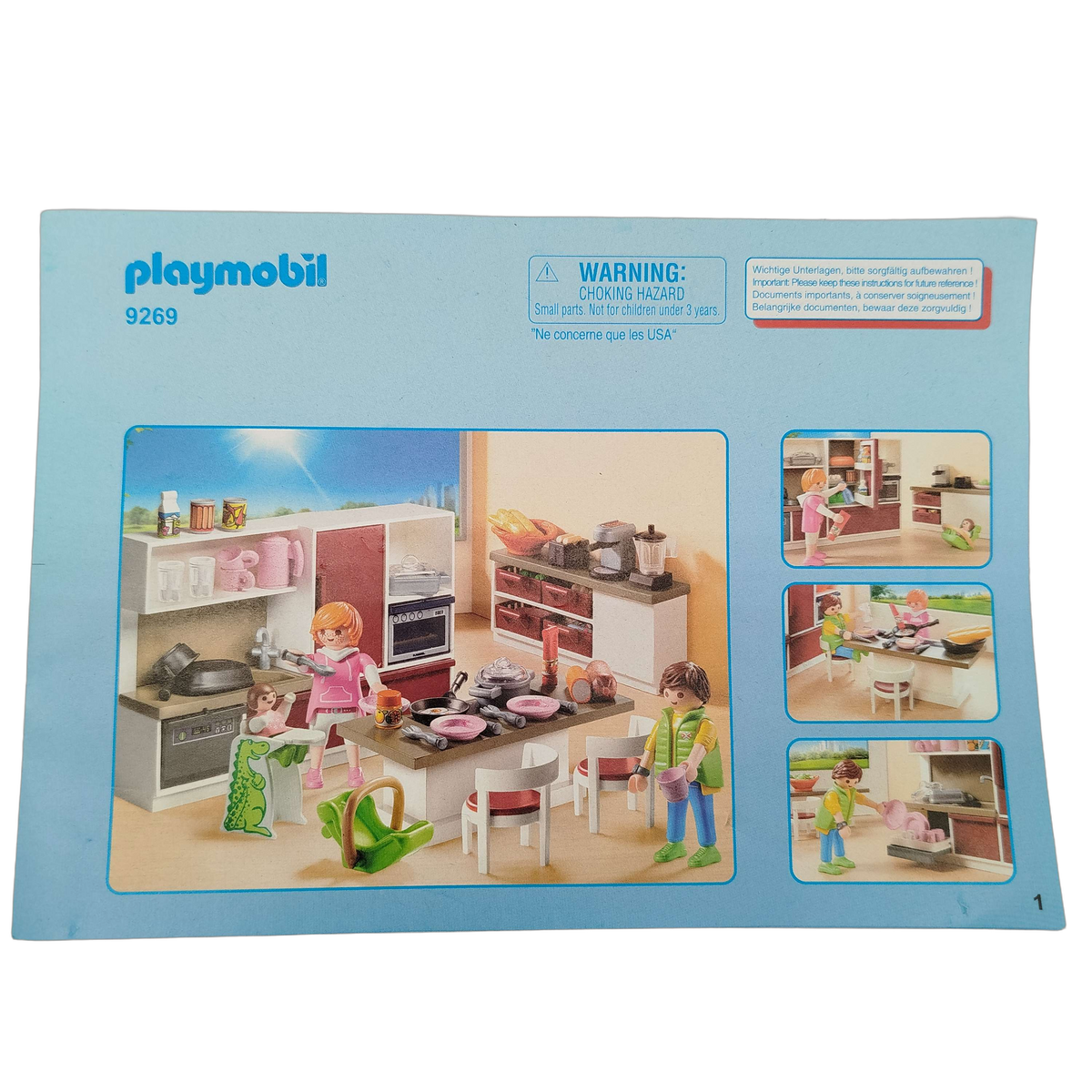 Playmobil Große Familienküche 9269 Spielset Küche & Rollenspiel