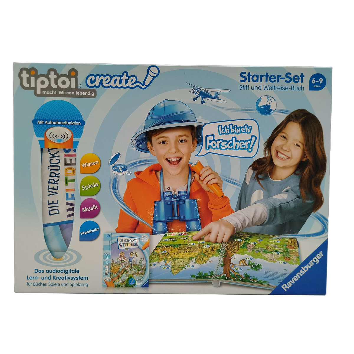 Ravensburger tiptoi CREATE Starter-Set Stift & Weltreise-Buch