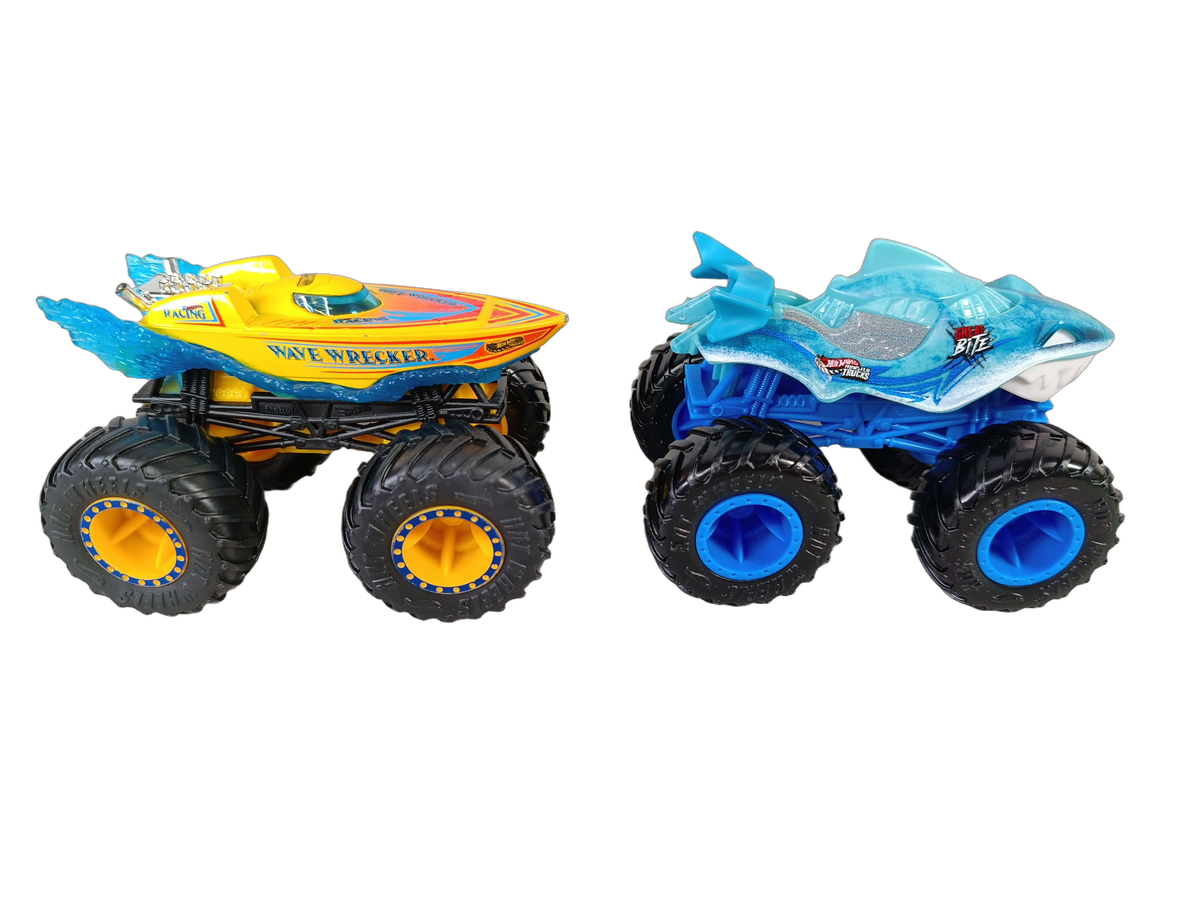 Mattel Bundle Hot Wheels SpongeBob Set von 7 Monstertrucks & Autos