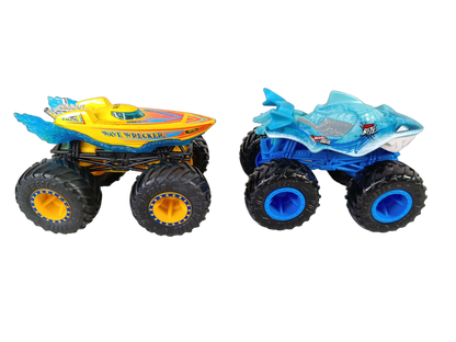 Mattel Bundle Hot Wheels SpongeBob Set von 7 Monstertrucks & Autos