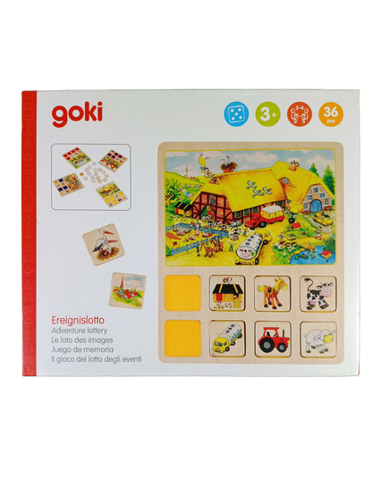 Goki Ereignislotto 56740 Lernspiel & Lottospiel, ab 3 Jahre