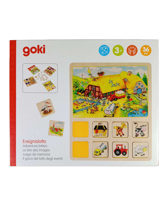 Goki Ereignislotto 56740 Lernspiel & Lottospiel, ab 3 Jahre