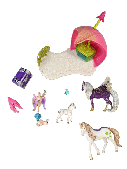 Schleich Glitzerndes Blütenhaus mit Einhörnern 42445 Spielset