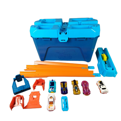 Mattel Bundle Track Builder Unlimited großes Set Rennbahn & Schienen