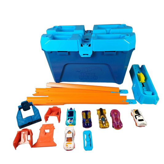 Mattel Bundle Track Builder Unlimited großes Set Rennbahn & Schienen