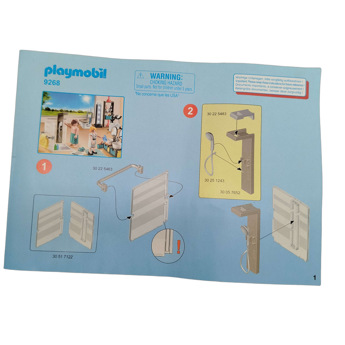 Playmobil Badezimmer mit Dusche 9268 Set