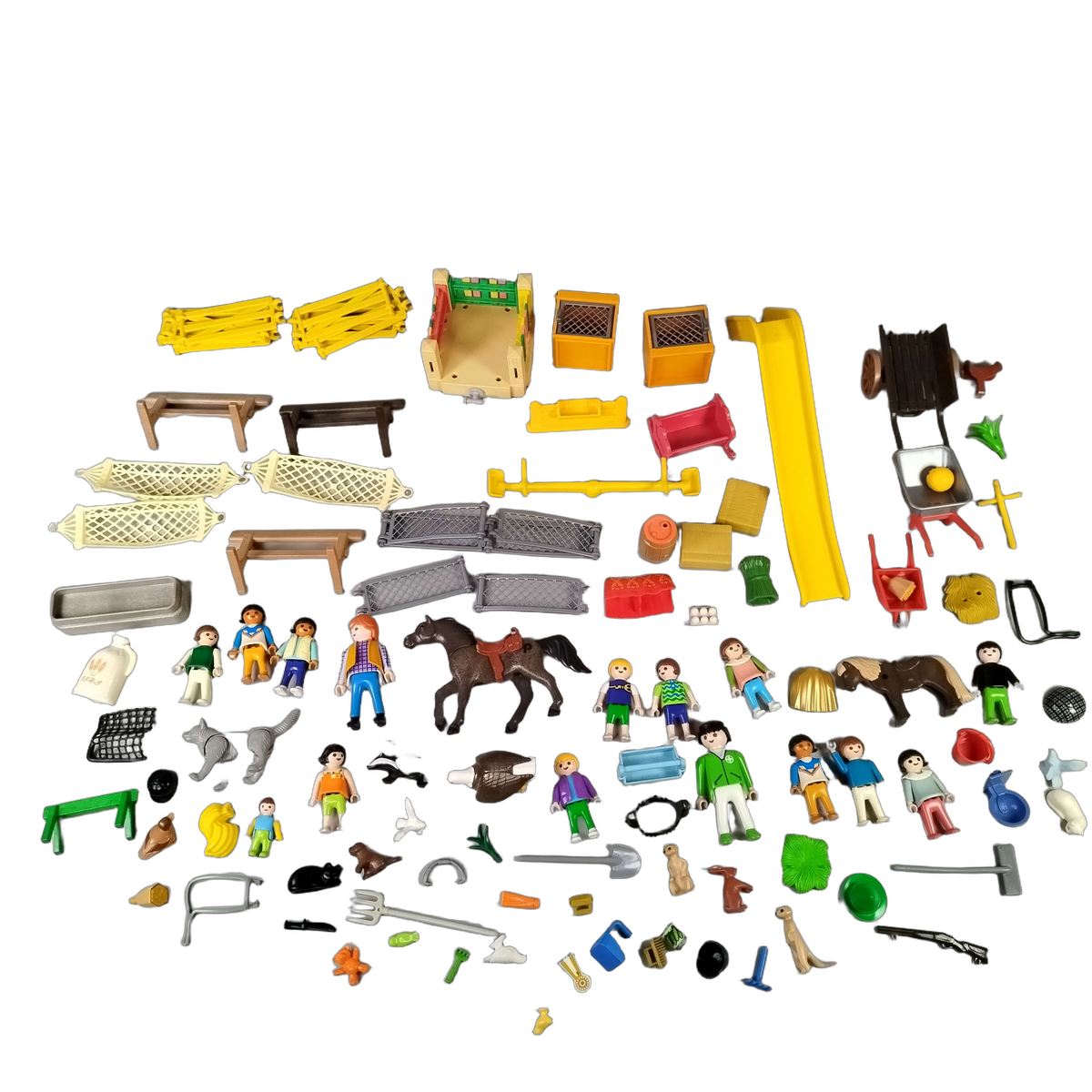 Playmobil Bundle Bauernhof Spielplatz Set Figuren & Tiere & Zubehör