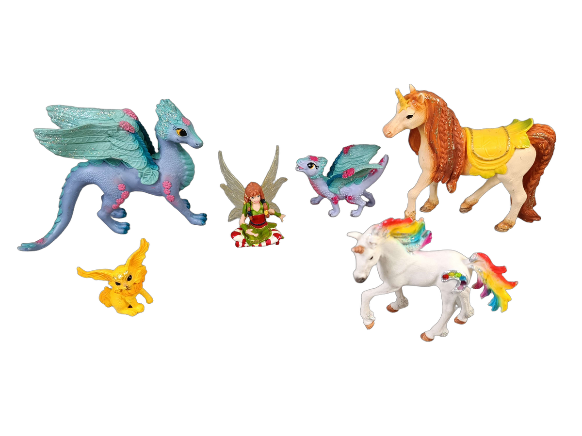 Schleich Bundle Drachen & Einhörner 6 Teile Figuren