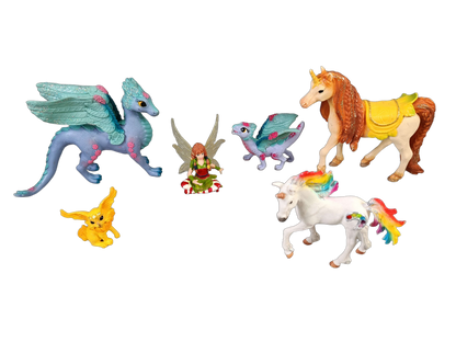 Schleich Bundle Drachen & Einhörner 6 Teile Figuren
