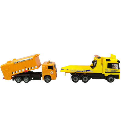 Dickie Toys Bundle City Set von 3 Zug, Müllwagen & Abschleppwagen